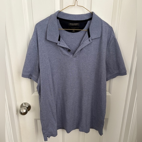 Banana Republic Other - Banana Republic Men's Luxury Touch Standard Fit Blue Polo